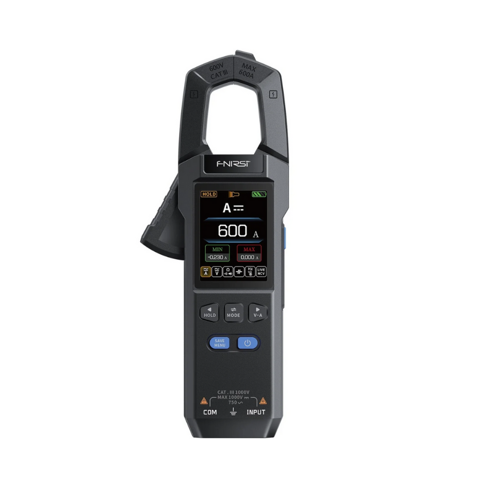 Clampmetru digital True-RMS, 1000V DC, 750V AC, 600A, FNIRSI DMC-100