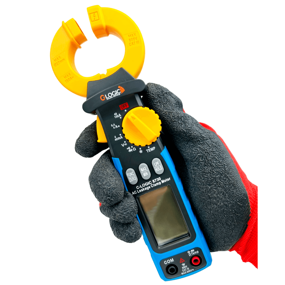 Cleste ampermetric pentru curenti de scurgere 4mA-150A AC TRMS, C-LOGIC 8730