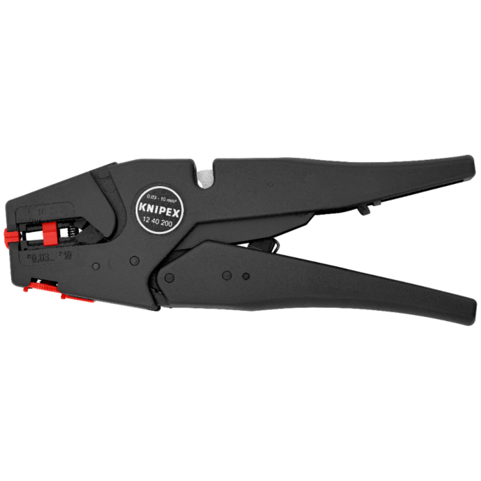Cleste dezizolator cu autoreglaj, 0.03 - 10.0 mm², Knipex 12 40 200