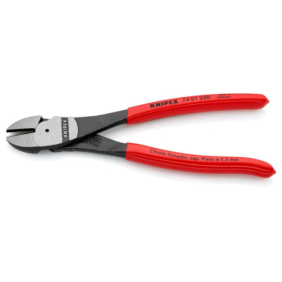 Cleste cu taiere diagonala, 200mm KNIPEX 74 01 200
