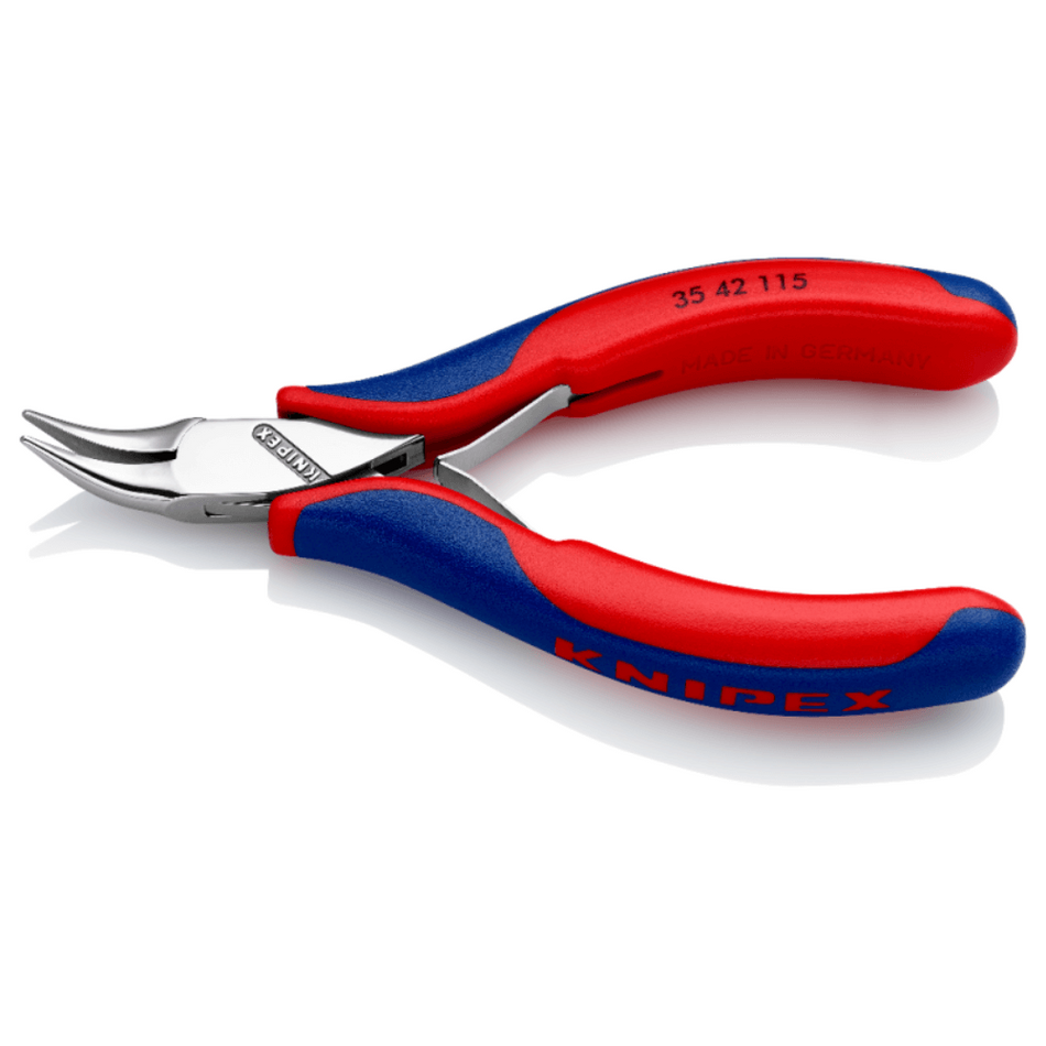 Cleste de precizie cu cioc semirotund indoit, Knipex 35 42 115