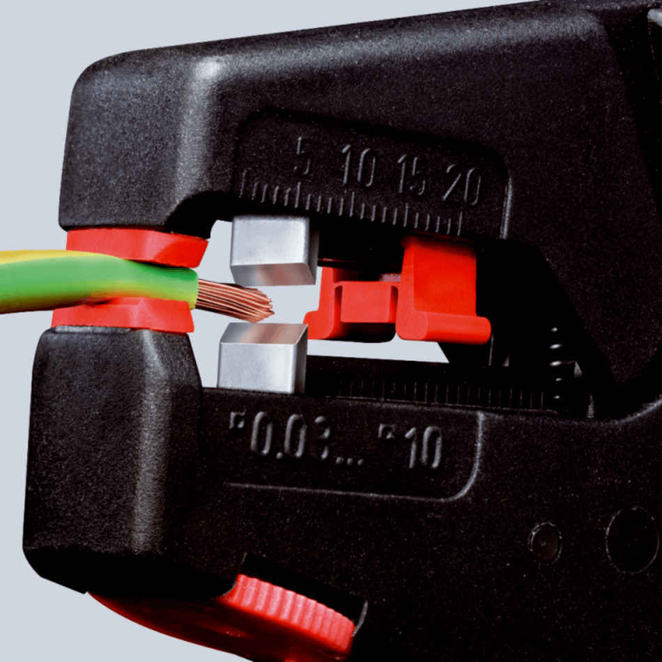 Cleste dezizolator cu autoreglaj, 0.03 - 10.0 mm², Knipex 12 40 200