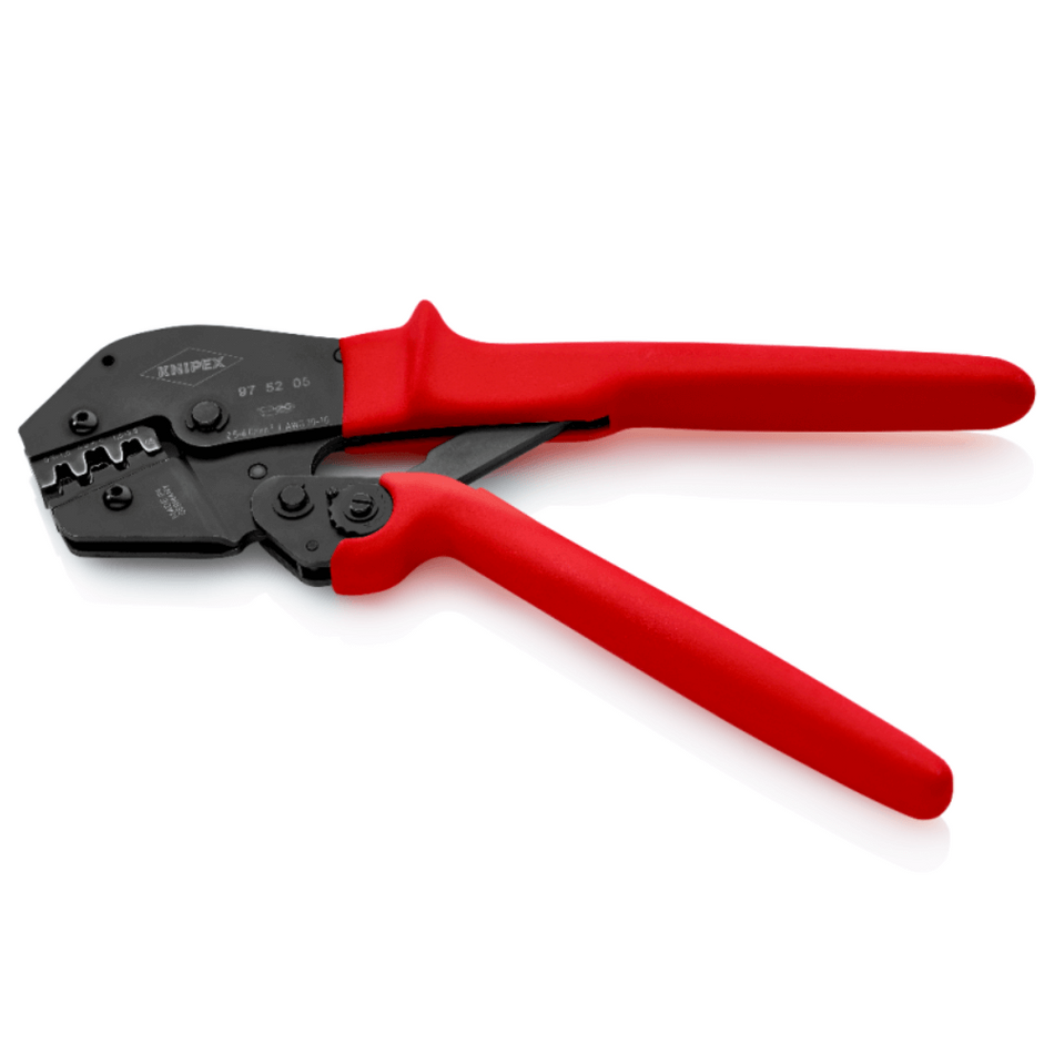 Cleste sertizare conectori neizolati, operare cu doua maini, 0.5 - 6 mm², Knipex 97 52 05
