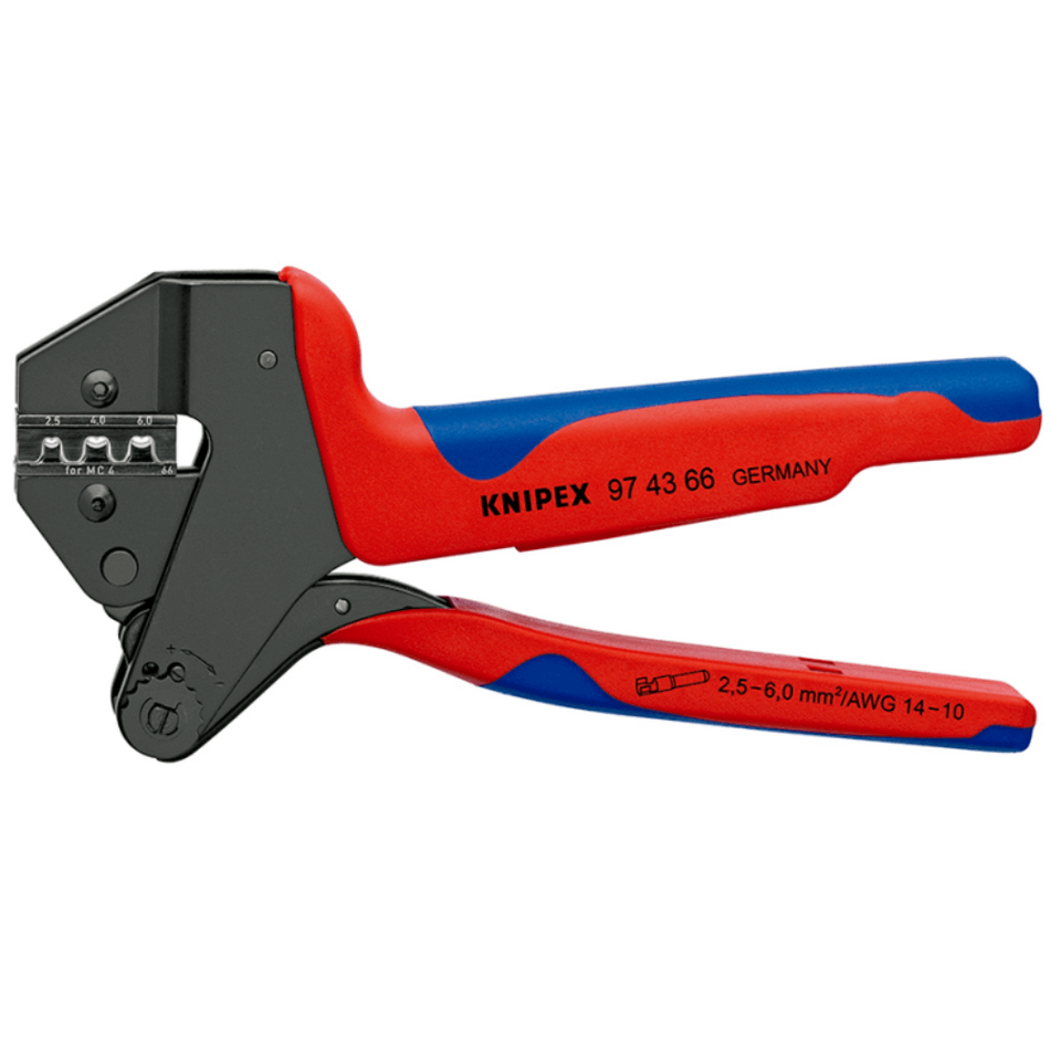 Cleste sertizare conectori solari MC4 Multi-Connect, 2.5/4/6 mm², Knipex 97 43 66