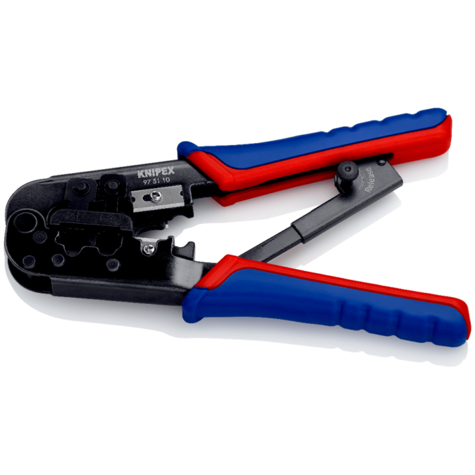 Cleste sertizare mufe de retea RJ45 si RJ11/12, Knipex 97 51 10