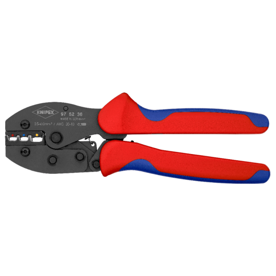 Cleste sertizare papuci izolati, cu fisa si cap-la-cap, 0.5 - 6.0 mm² Knipex PreciForce 97 52 36