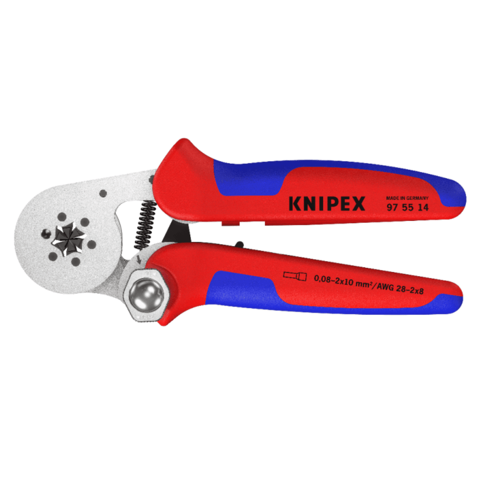 Cleste sertizare pini 0.08 - 2x10 mm², cu autoreglaj, Knipex 97 55 14