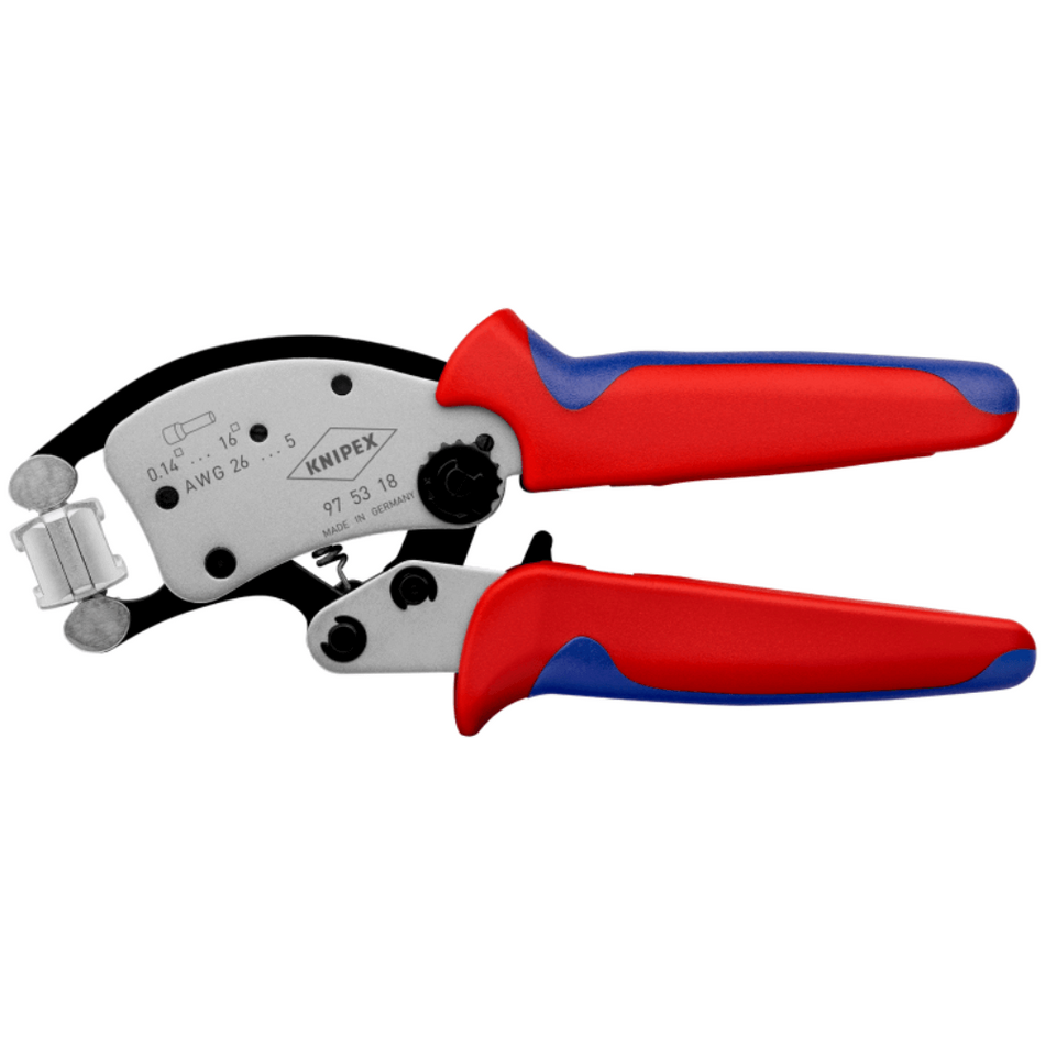 Cleste sertizare pini 0.14 - 16 mm² cu autoreglaj Knipex Twistor 97 53 18
