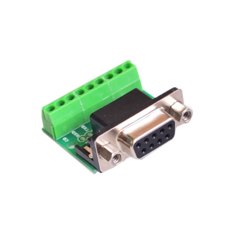 Conector DB9 mama, terminal cu surub, 9 pini, RS232/RS485