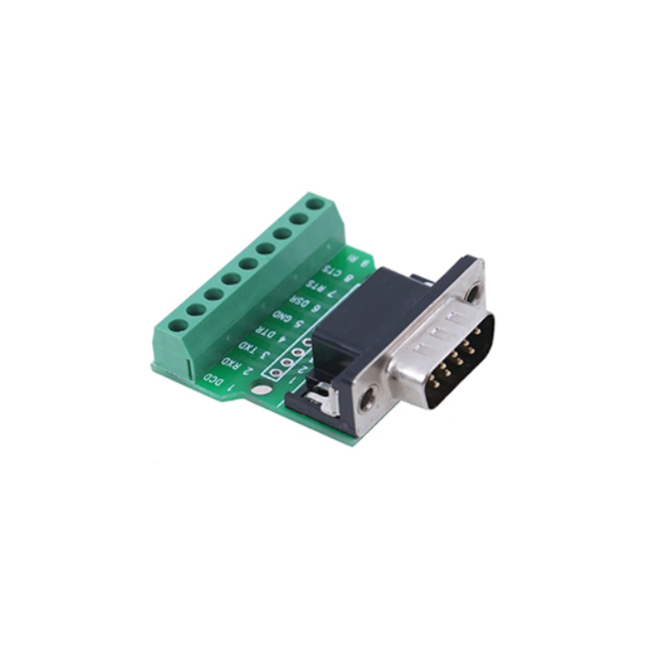 Conector DB9 tata, terminal cu surub, 9 pini, RS232/RS485
