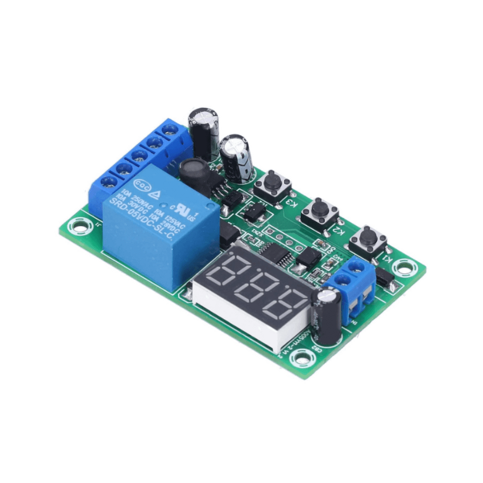 Modul releu 12V, detectie curent 0 - 10A DC, afisaj LED