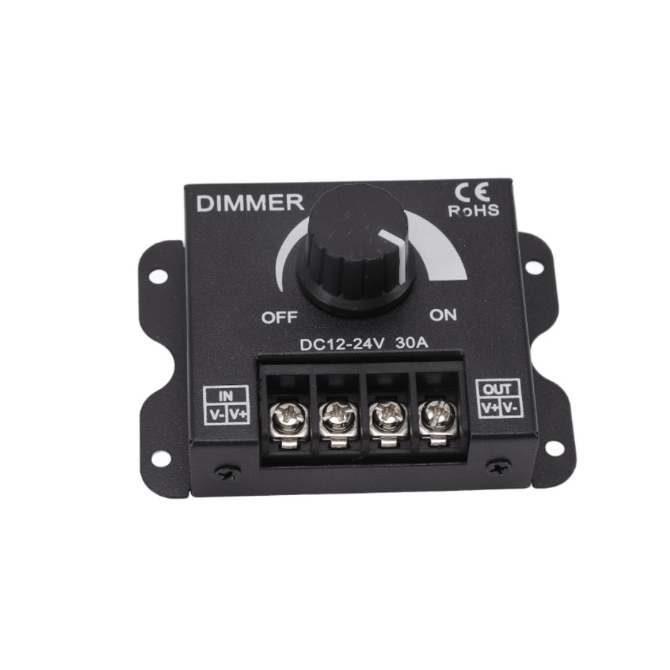 Modul dimmer manual benzi LED 5050 si 3528, 12V - 24VDC, 30A