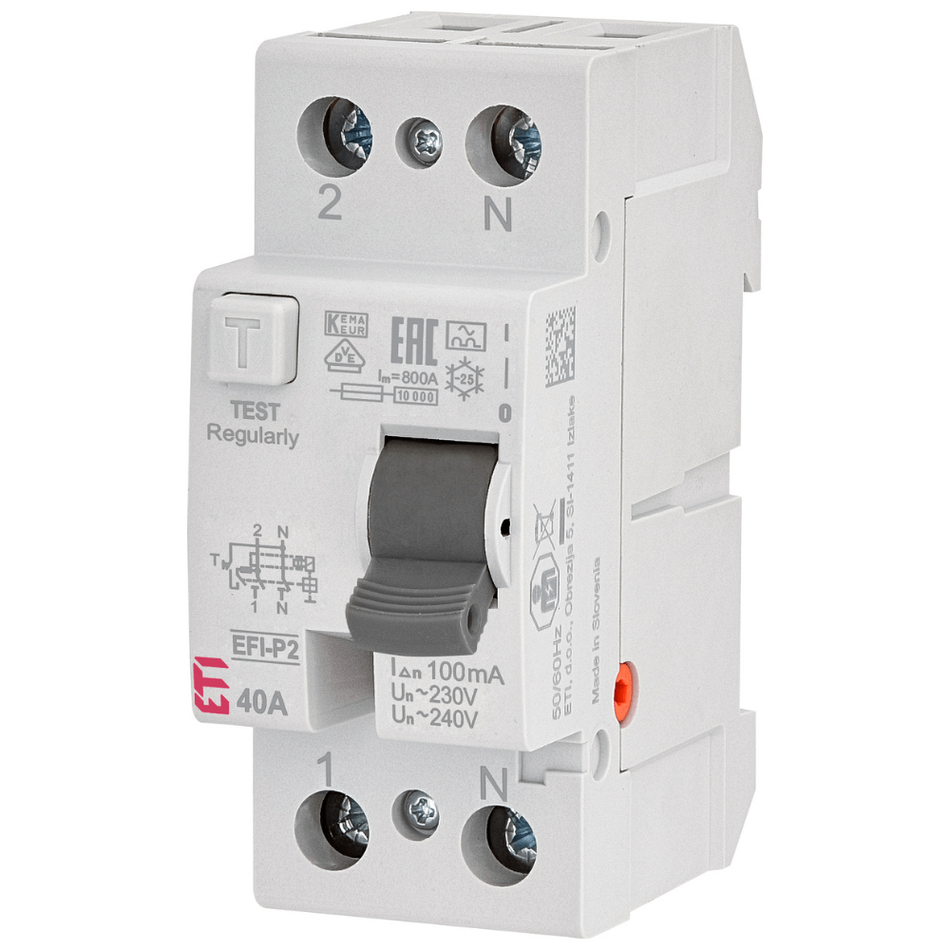 Diferential RCCB EFI-P2 A 40/0.1 ETI 002061122