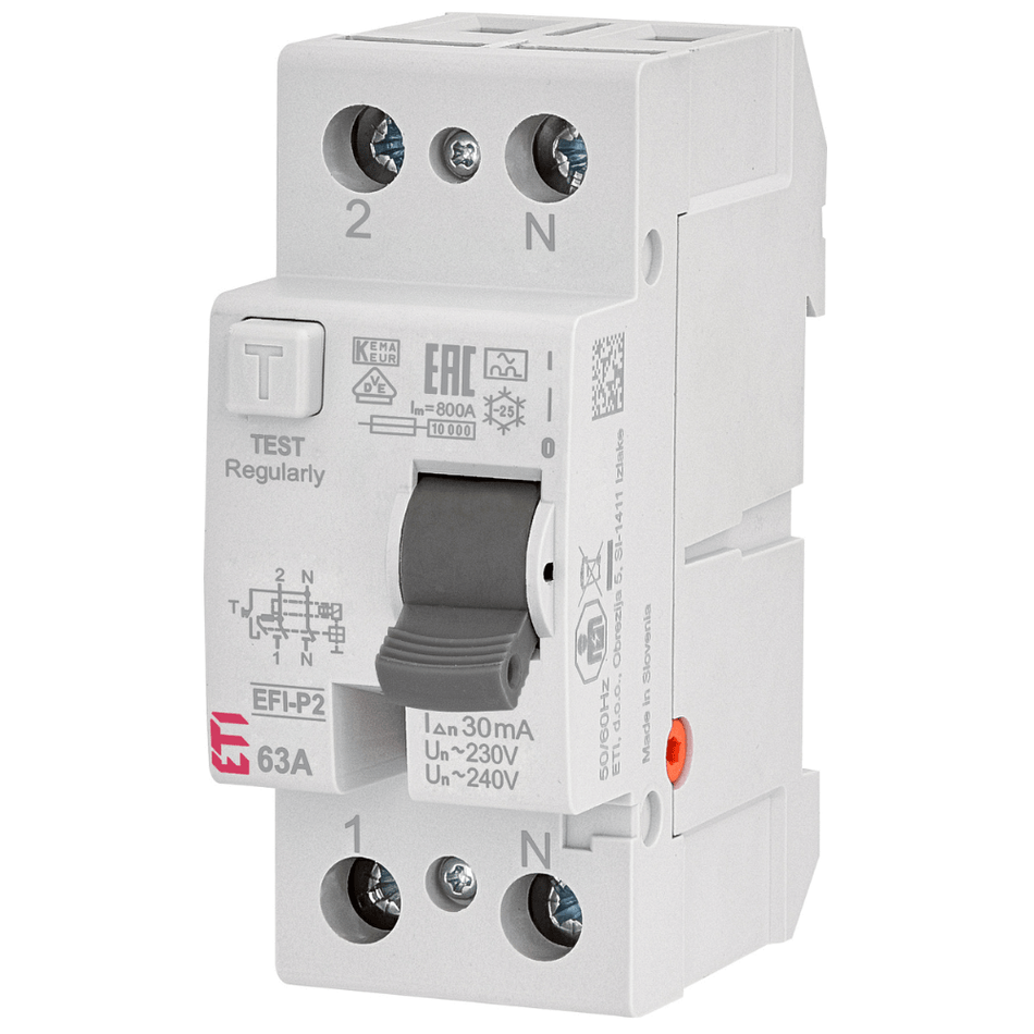 Diferential RCCB EFI-P2 A 63/0.03 ETI 002061113