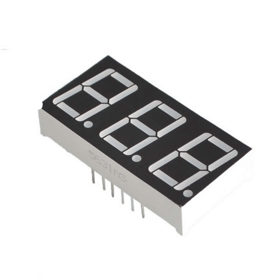 Display LED, 3 digit 7 segmente, 0.56", catod comun