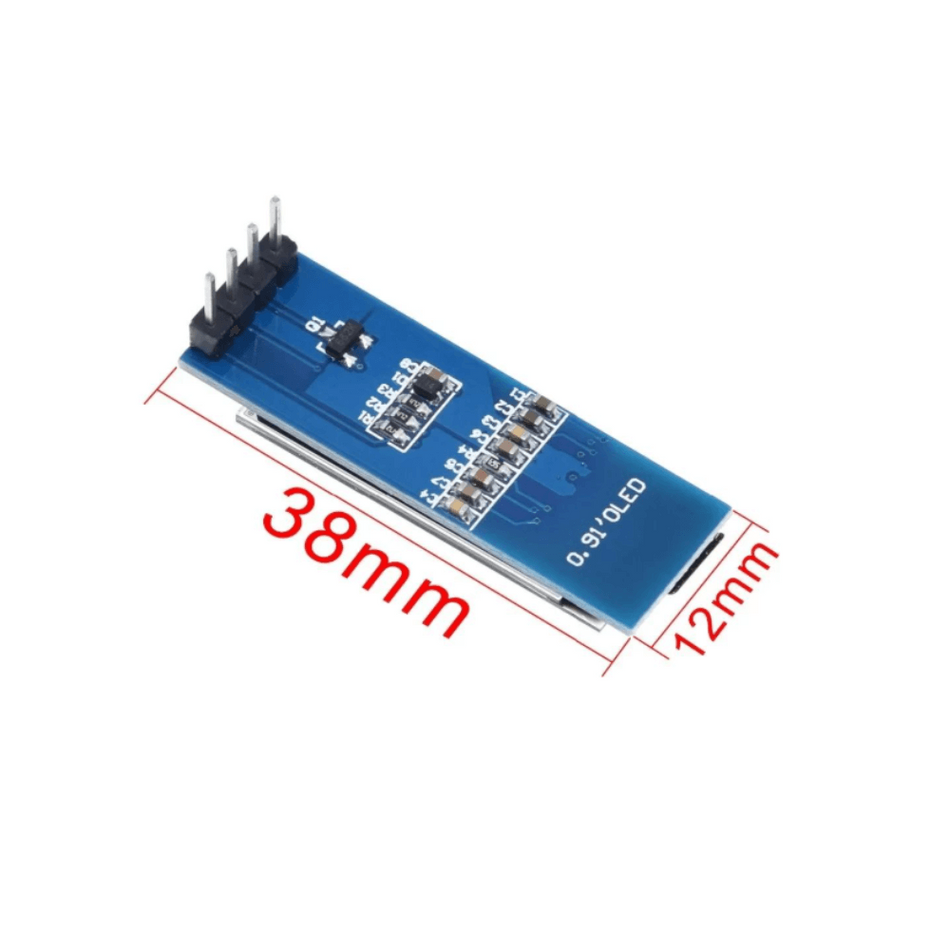 Display OLED 0.91 inch alb, 128x32 pixeli, interfata I2C