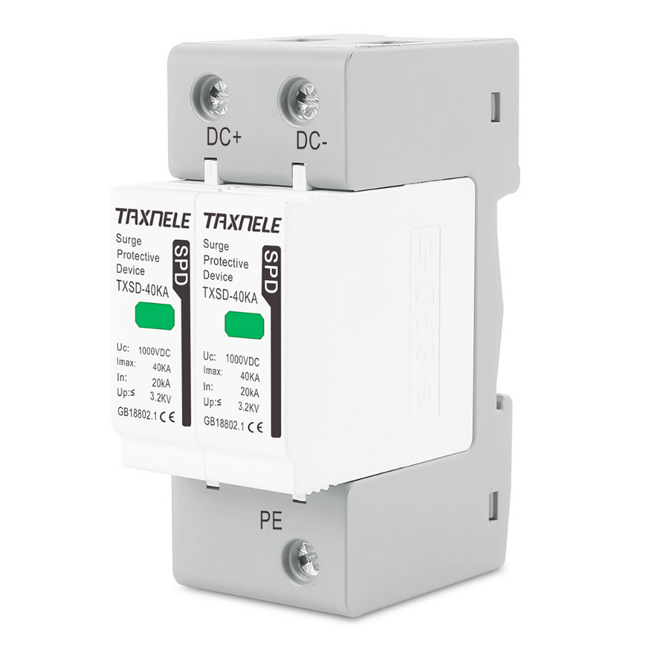 Protectie la supratensiune SPD pentru sisteme fotovoltaice, TAXNELE TXSD-40KA-2P-1000V