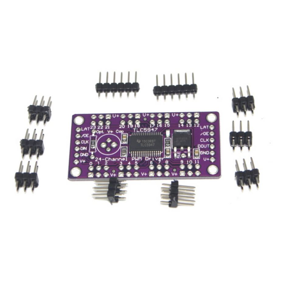 Modul driver PWM, TLC5947, 24 canale, 12 biti, 3-5.5V