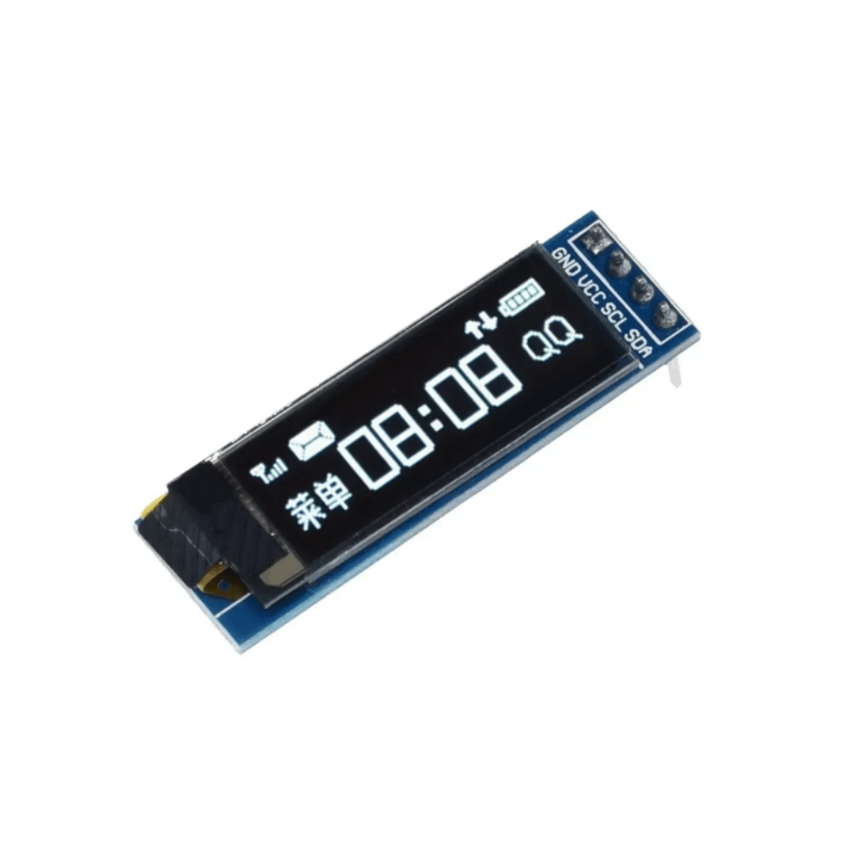 Display OLED 0.91 inch alb, 128x32 pixeli, interfata I2C
