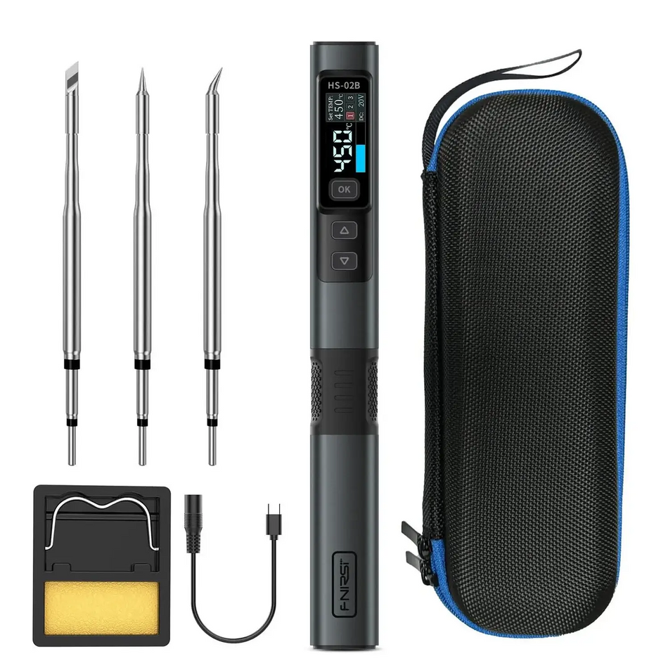 Letcon inteligent FNIRSI HS-02B, 100W, cu accesorii incluse