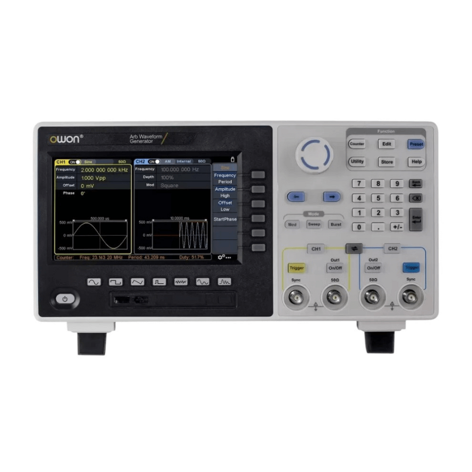 Generator de semnal, 2 canale, 100MHz, 500MS/s, OWON XDG2100