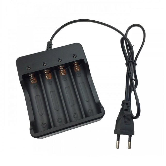 Incarcator cu 4 porturi pentru acumulatori Litiu 18650 3.7V