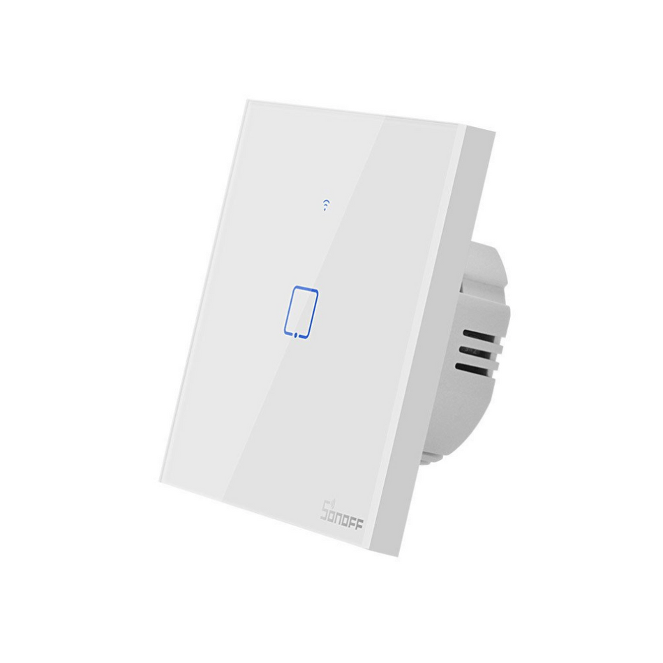 Intrerupator smart cu touch, Wifi 2.4GHz, 1 canal, 2A, Sonoff T0EU1C-TX