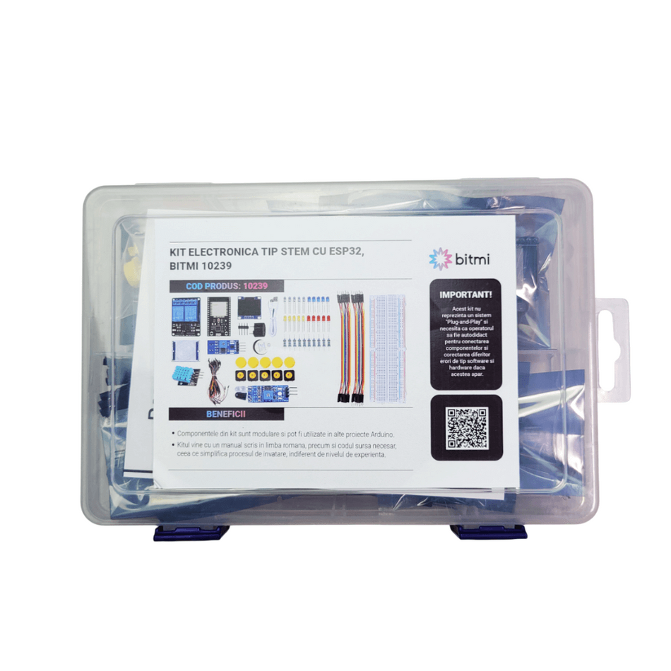 Kit de electronica tip STEM cu ESP32, Bitmi 10239