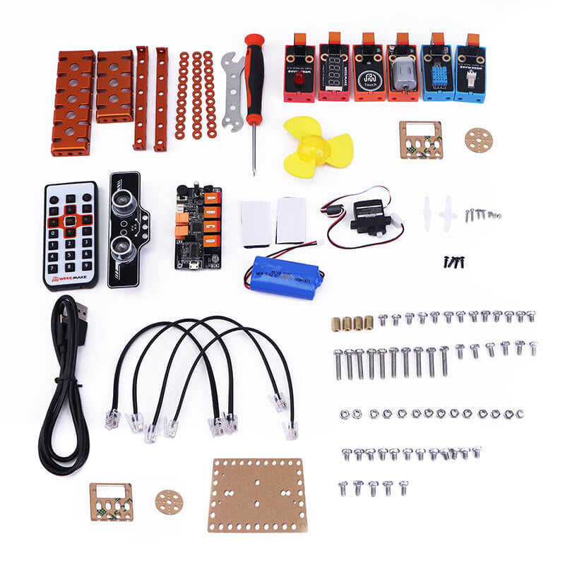 Kit educational de electronica 7 in 1 cu 16 lectii, 181002