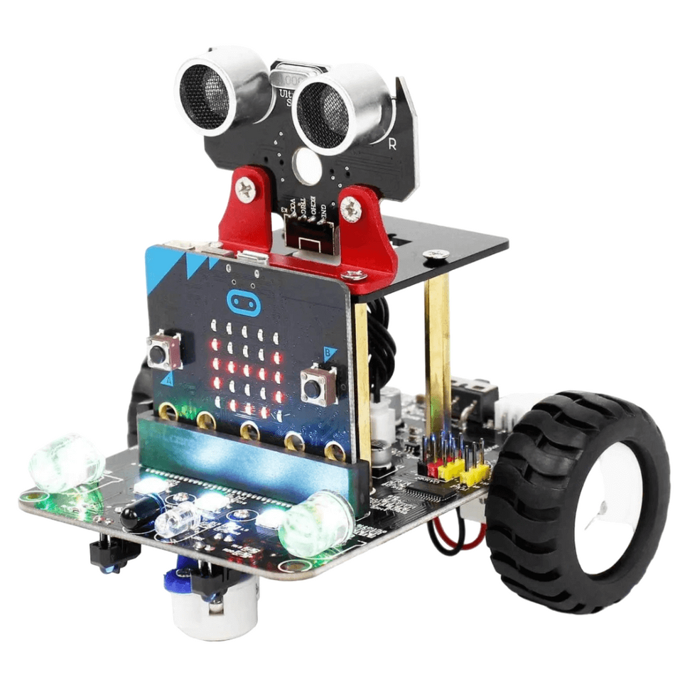Kit robot inteligent tip masina cu IR si aplicatie pentru Micro:bit V2/V1.5, Yahboom