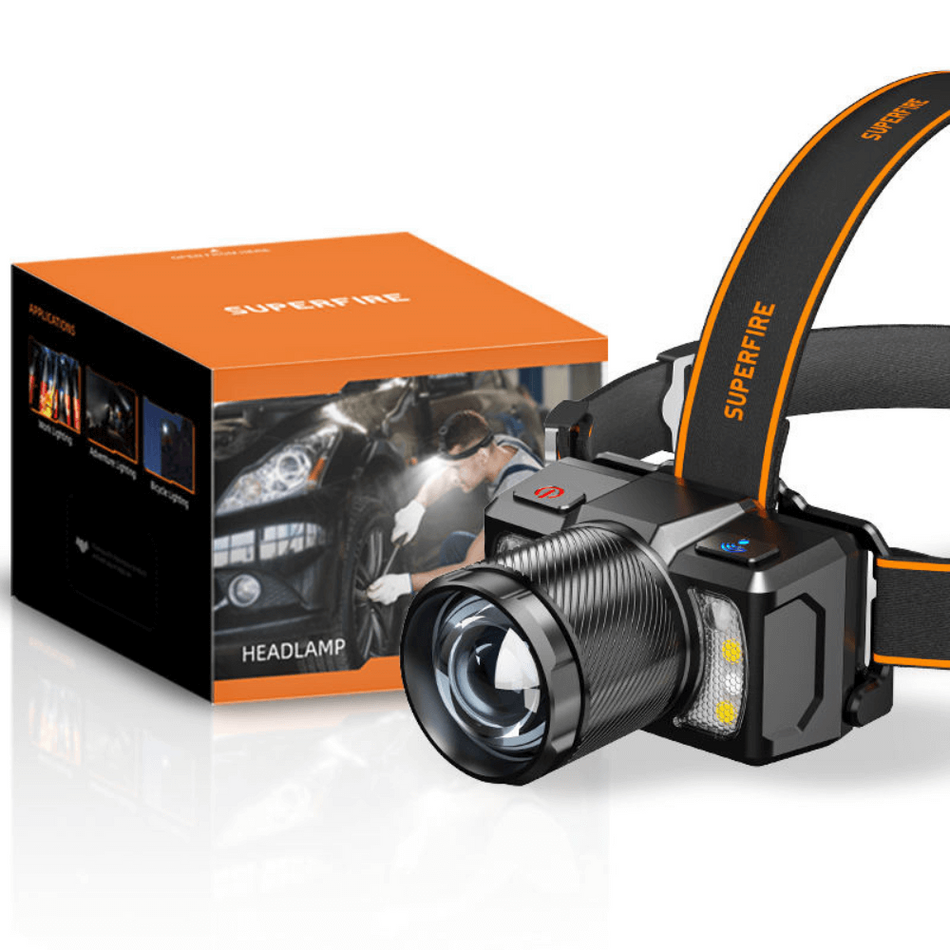 Lanterna puternica de cap, 700 lumeni, 15W, Superfire HL25