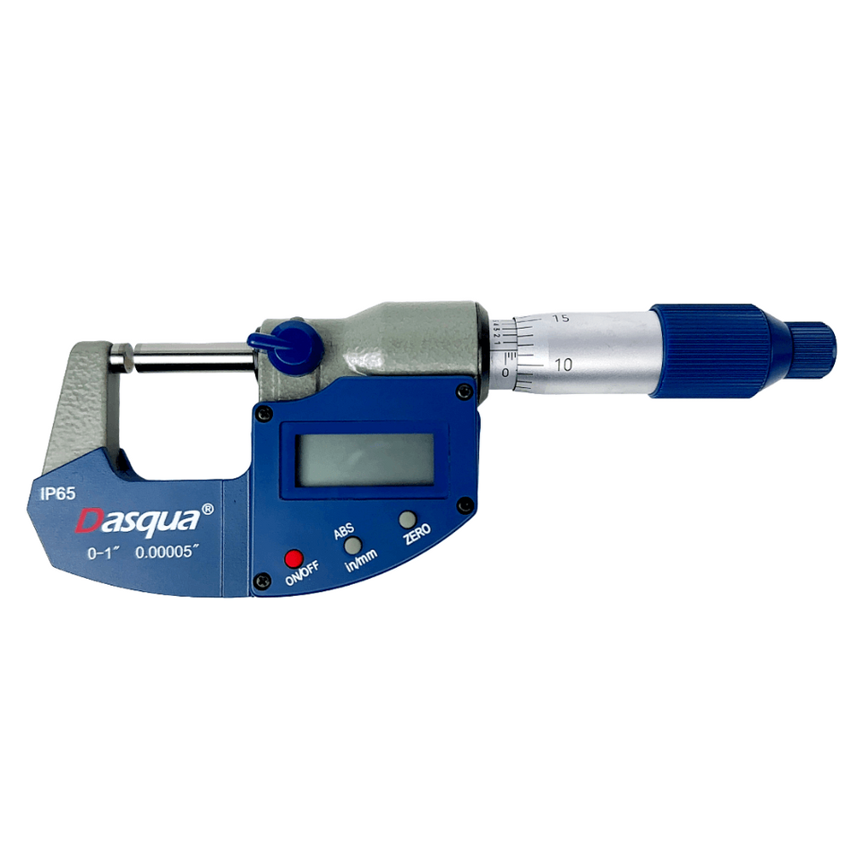 Micrometru digital de exterior, 0-25mm/0.001mm, IP65, Dasqua 4410-1105-A