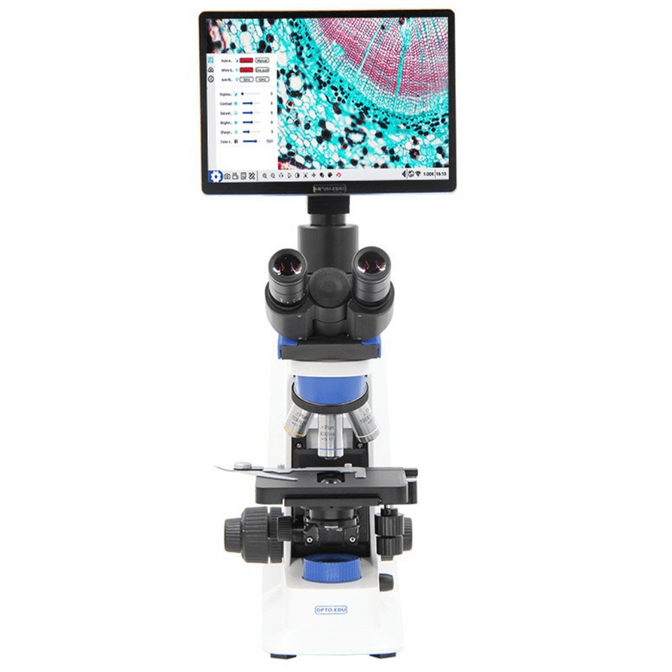 Microscop biologic digital 2200X, cu ecran LCD tactil 10.5", OPTO-EDU A33.2601