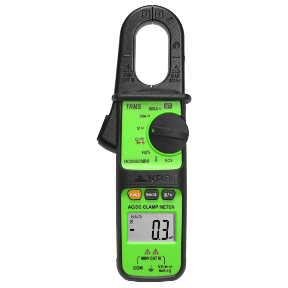 Mini clampmetru digital, 600A AC/DC, KPS DCM450MINI