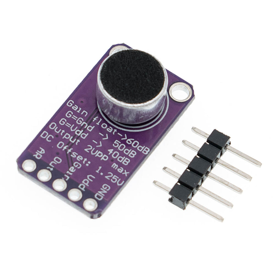 Modul amplificator audio MAX9814 cu microfon