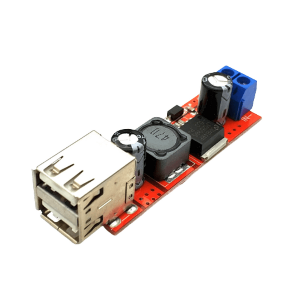 Modul coborator de tensiune DC-DC, 5V, 3A cu USB dual