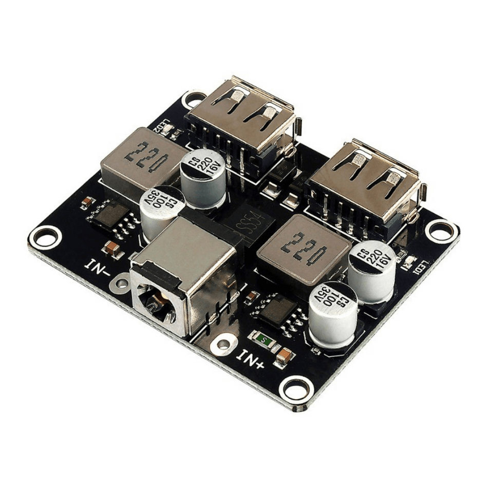 Modul QC3.0 coborator de tensiune DC-DC, 5V, USB dual