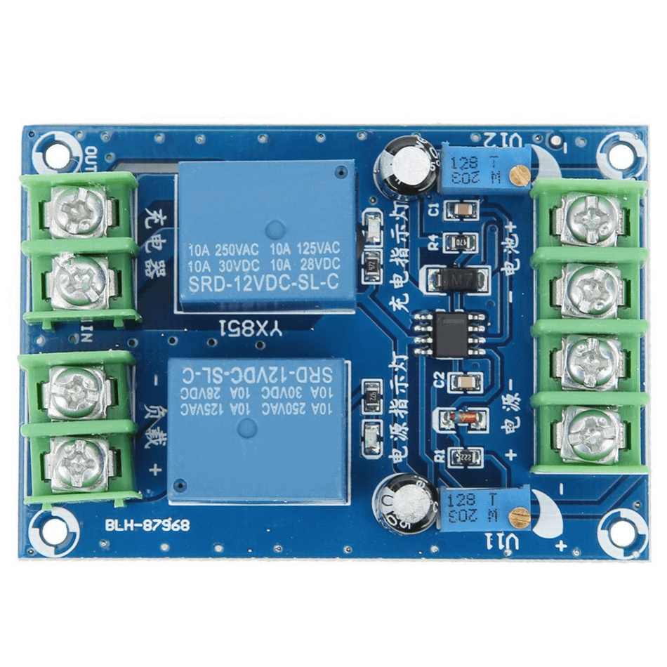 Modul comutator automat pentru sursa de alimentare/baterie, 12V DC, 10A, BLH-87968