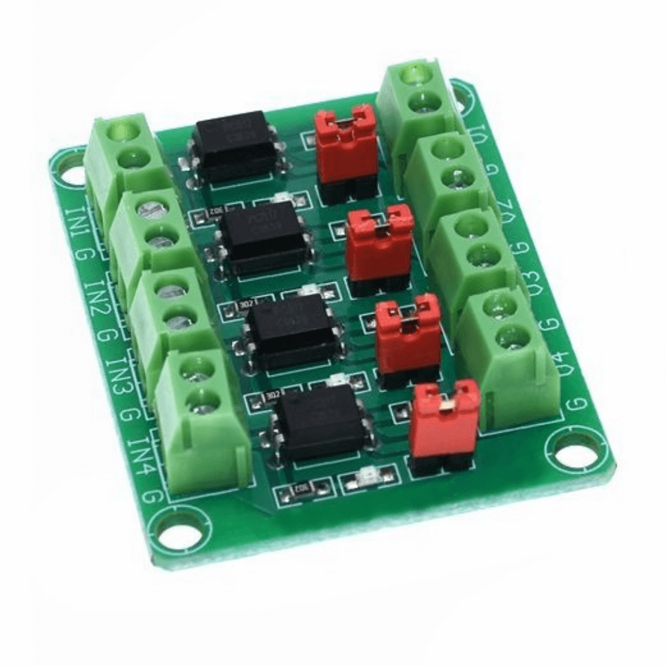 Modul convertor de nivel logic cu optocuplor PC817, 4 canale