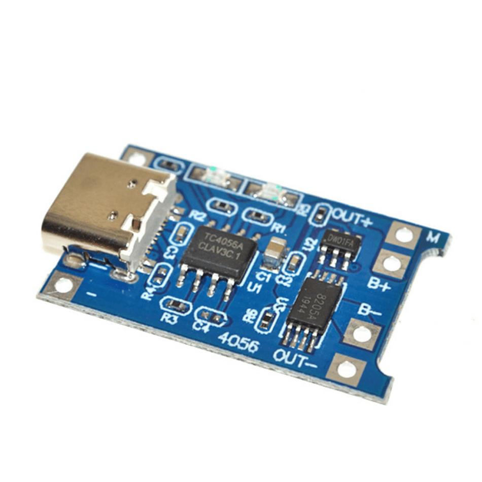Modul TP4056 cu USB Tip-C pentru incarcare acumulatori Litiu, 5V/1A
