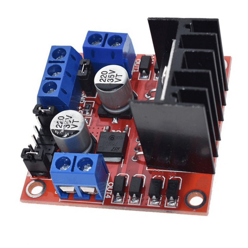 Modul driver L298N cu punte H dubla pentru motoare DC/Stepper