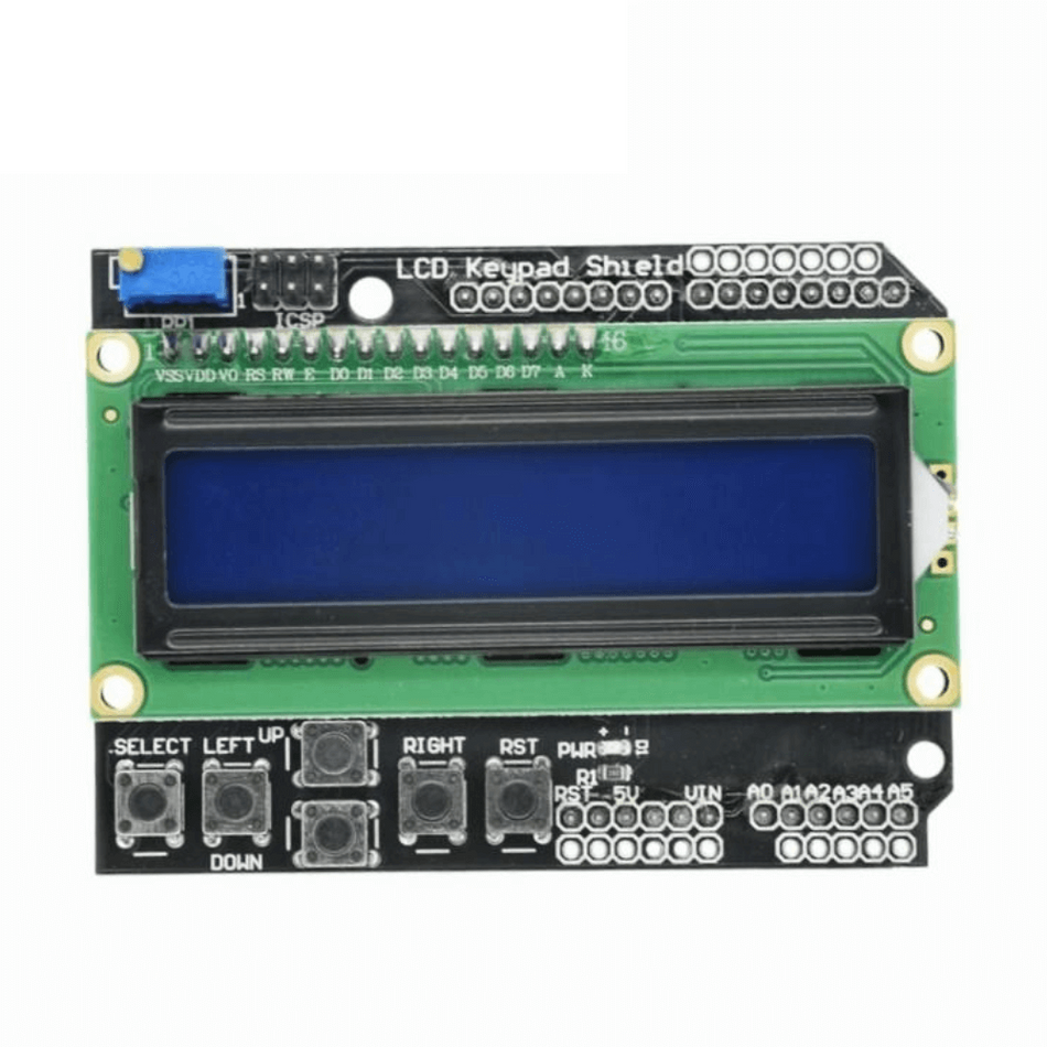 Shield LCD1602 cu ecran albastru si butoane