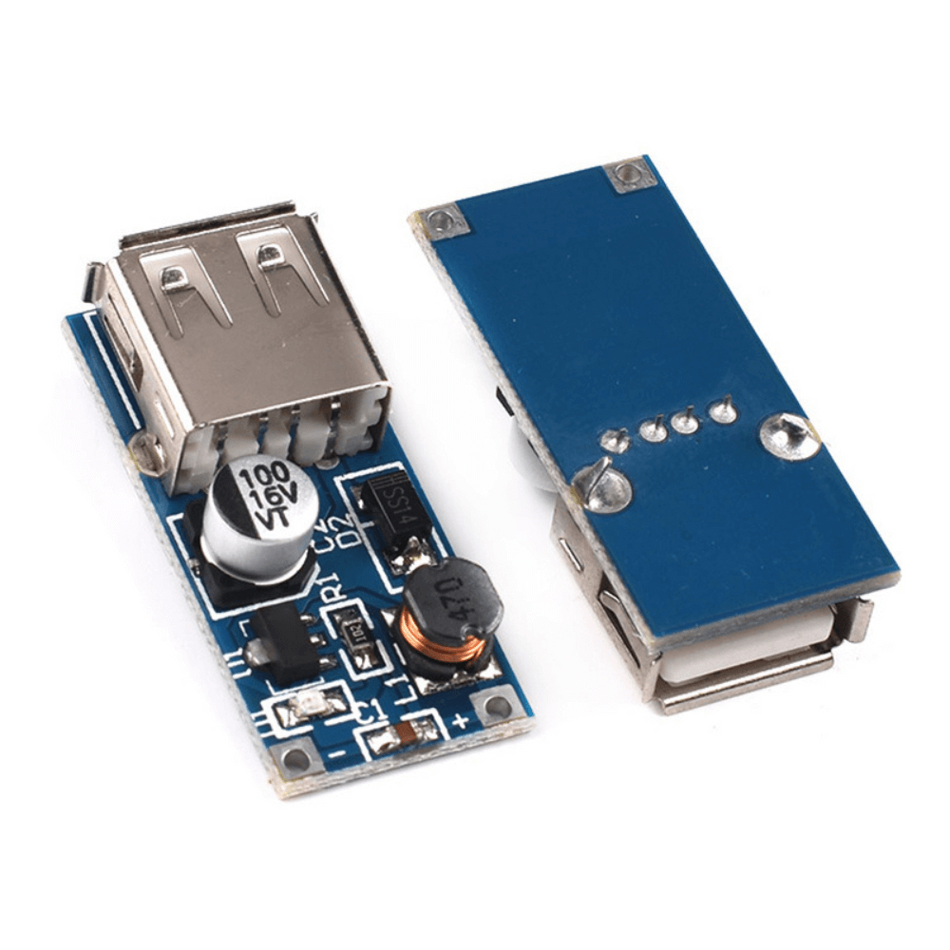 Modul ridicator de tensiune DC-DC, 0.9-5V cu port USB