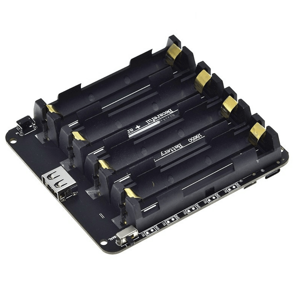 Modul powerbank 18650, 4P, 5V/3VDC , compatibil Arduino/Raspberry Pi