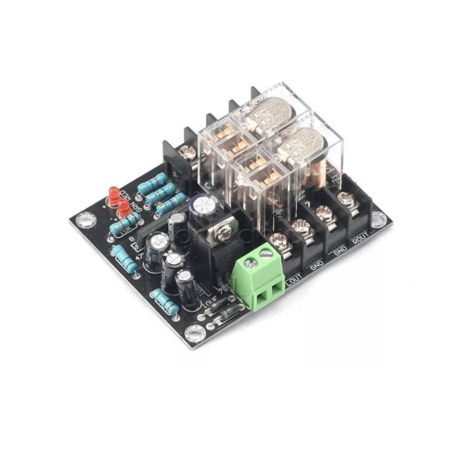 Modul protectie difuzoare audio 2 x 300W, cu intarziere la pornire