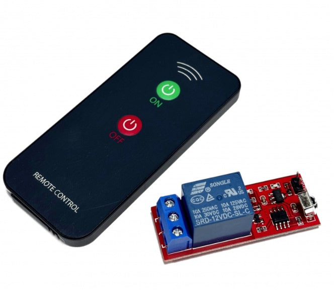 Modul releu 1 canal 12V DC, cu telecomanda IR