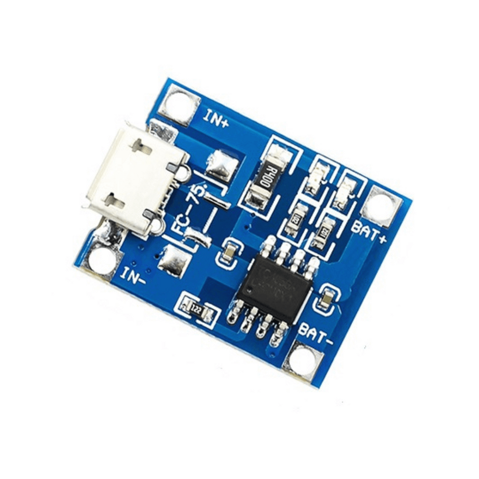 Modul TP4056 cu micro USB pentru incarcare acumulatori Litiu, 5V/1A