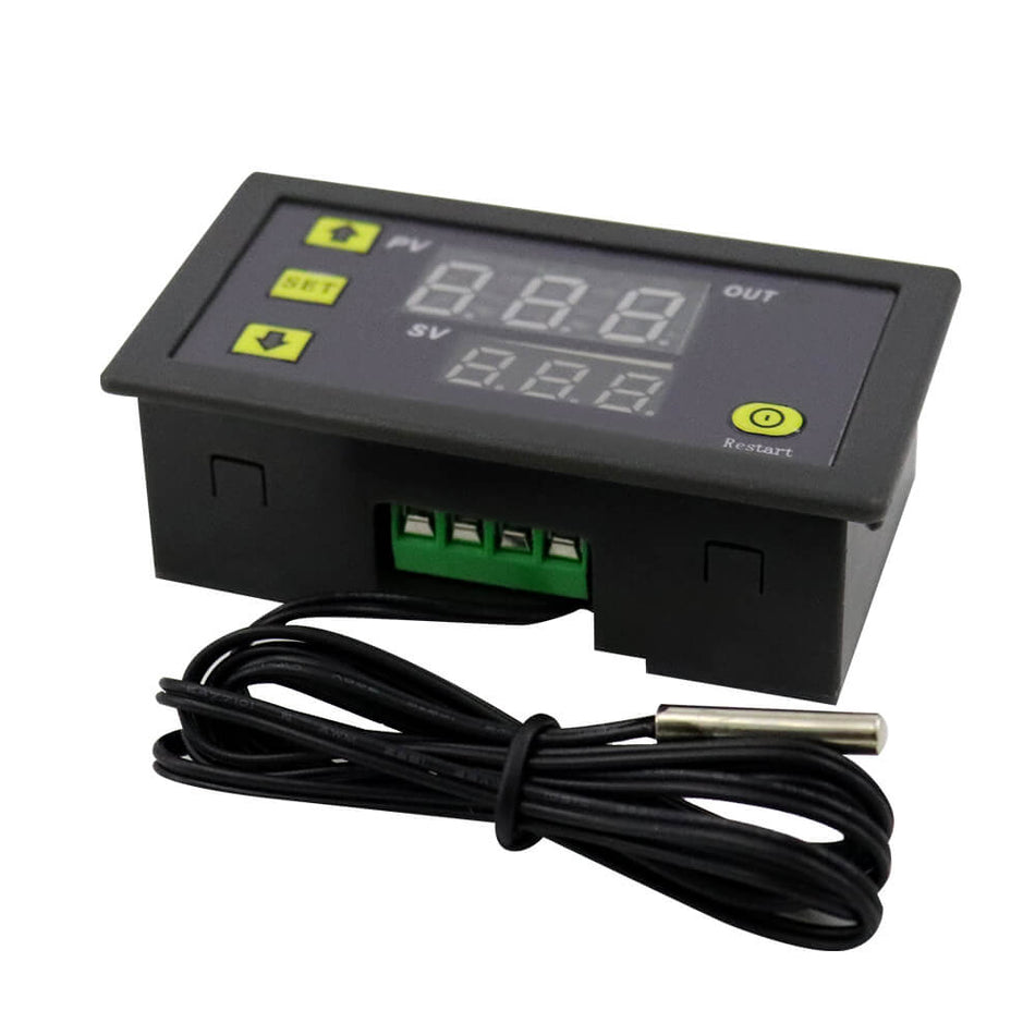Modul termostat digital W3230 cu senzor tip sonda, 110-220V AC