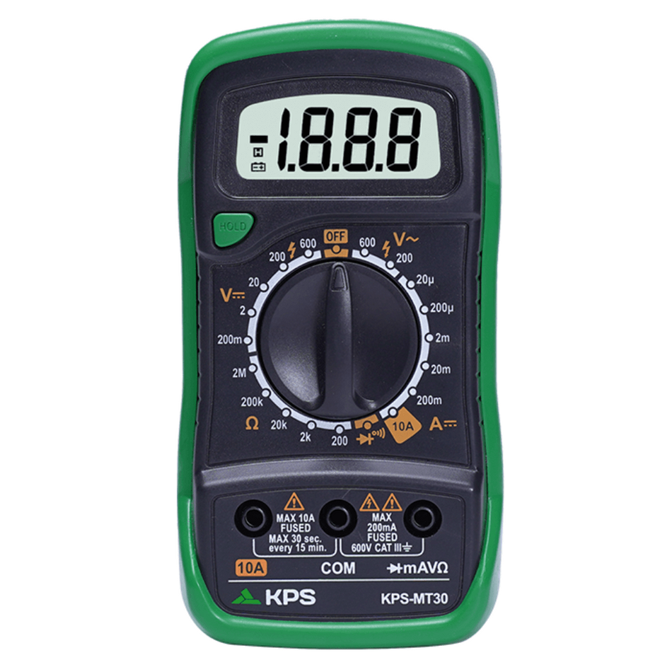 Multimetru digital, 600V AC/DC, 10A DC, 2MΩ, KPS MT30