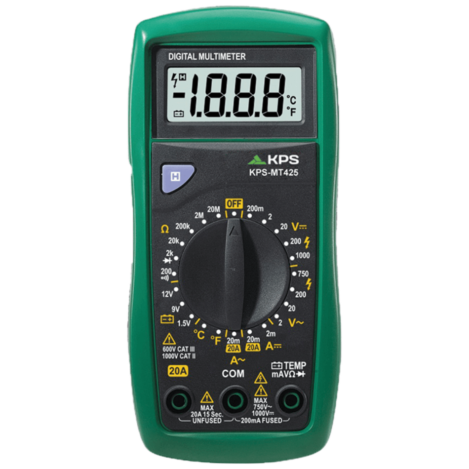 Multimetru digital multifunctional, 20A AC/DC, 1000V DC / 750V AC, KPS MT425